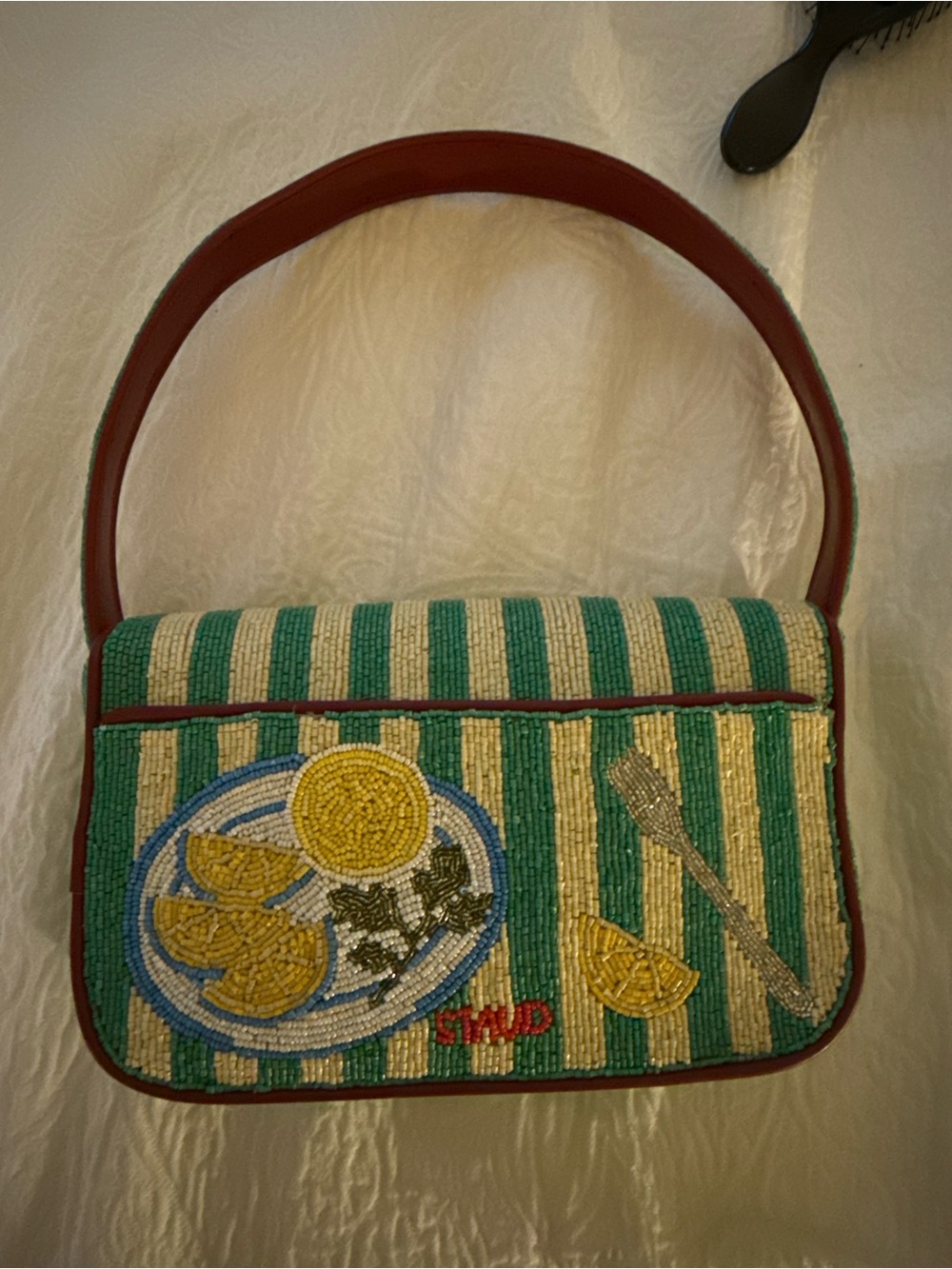Staud Tommy beaded bag summer lobster - Picture 5 of 5